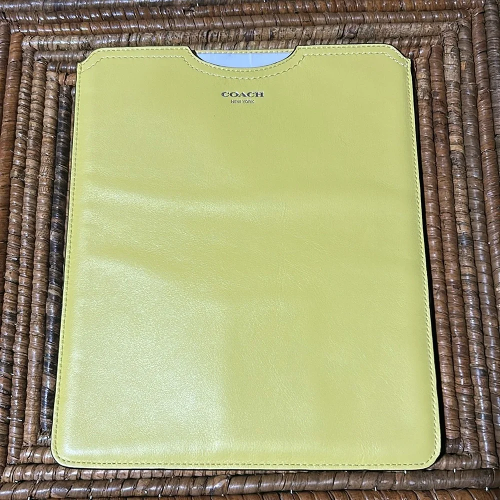 Coach Soft Leather IPad Slip Cover BNWT
